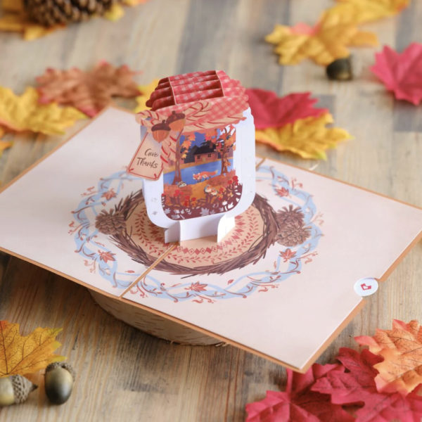 Give Thanks Fall Jar Pop-Up Card